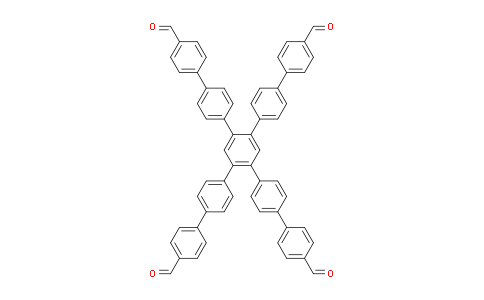 CAS No. 2376339-70-5, 4'',5''-bis(4'-formyl-[1,1'-biphenyl]-4-yl)-[1,1':4',1'':2'',1''':4''',1''''-quinquephenyl]-4,4''''-dicarbaldehyde