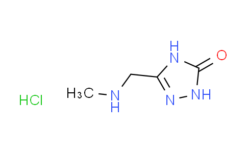 CAS No. 1187928-77-3, 5-[(methylamino)methyl]-2,4-dihydro-3H-1,2,4-triazol-3-one hydrochloride