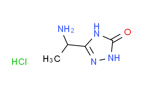 CAS No. 879635-12-8, 5-(1-aminoethyl)-2,4-dihydro-3H-1,2,4-triazol-3-one hydrochloride