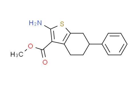 CAS No. 119004-72-7, methyl 2-amino-6-phenyl-4,5,6,7-tetrahydro-1-benzothiophene-3-carboxylate