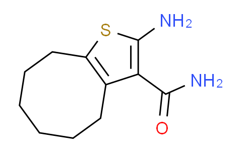 CAS No. 40106-15-8, 2-amino-4,5,6,7,8,9-hexahydrocycloocta[b]thiophene-3-carboxamide