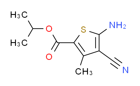 CAS No. 350997-06-7, isopropyl 5-amino-4-cyano-3-methylthiophene-2-carboxylate