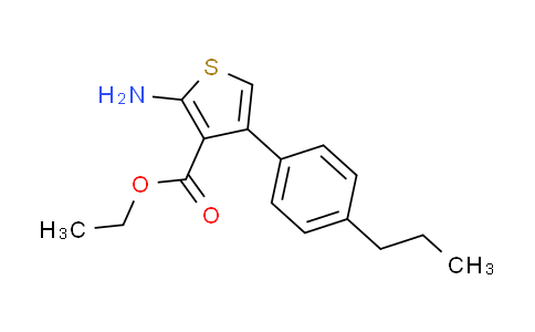 CAS No. 350990-43-1, ethyl 2-amino-4-(4-propylphenyl)thiophene-3-carboxylate