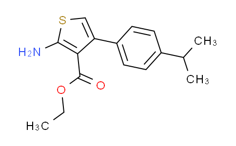 CAS No. 315683-17-1, ethyl 2-amino-4-(4-isopropylphenyl)thiophene-3-carboxylate