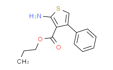 CAS No. 350988-43-1, propyl 2-amino-4-phenylthiophene-3-carboxylate