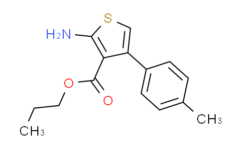 CAS No. 350997-19-2, propyl 2-amino-4-(4-methylphenyl)thiophene-3-carboxylate