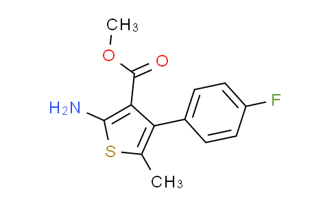 CAS No. 350992-29-9, methyl 2-amino-4-(4-fluorophenyl)-5-methylthiophene-3-carboxylate