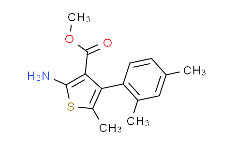 CAS No. 351156-17-7, methyl 2-amino-4-(2,4-dimethylphenyl)-5-methylthiophene-3-carboxylate