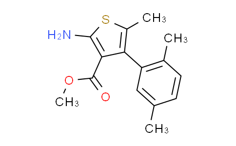 CAS No. 350990-17-9, methyl 2-amino-4-(2,5-dimethylphenyl)-5-methylthiophene-3-carboxylate