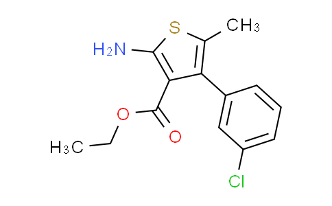 CAS No. 350989-54-7, ethyl 2-amino-4-(3-chlorophenyl)-5-methylthiophene-3-carboxylate