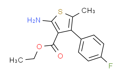 CAS No. 350989-70-7, ethyl 2-amino-4-(4-fluorophenyl)-5-methylthiophene-3-carboxylate