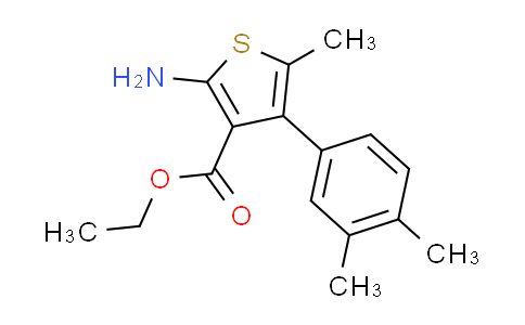 CAS No. 438220-53-2, ethyl 2-amino-4-(3,4-dimethylphenyl)-5-methylthiophene-3-carboxylate