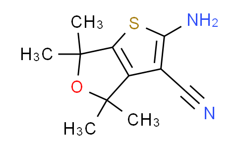 CAS No. 447412-24-0, 2-amino-4,4,6,6-tetramethyl-4,6-dihydrothieno[2,3-c]furan-3-carbonitrile