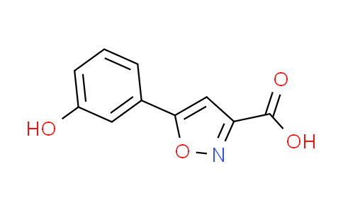 CAS No. 832740-37-1, 5-(3-hydroxyphenyl)isoxazole-3-carboxylic acid