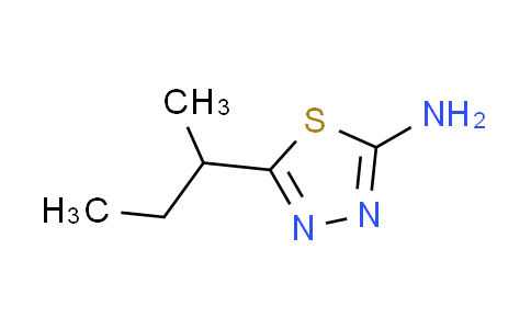 CAS No. 62492-20-0, 5-sec-butyl-1,3,4-thiadiazol-2-amine
