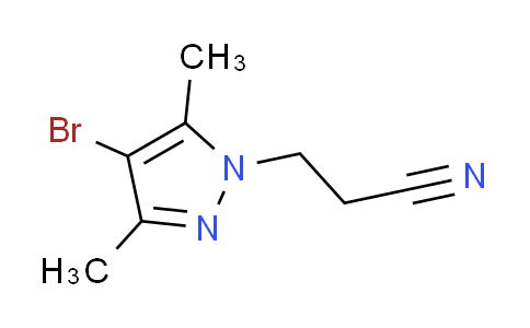 CAS No. 90006-21-6, 3-(4-bromo-3,5-dimethyl-1H-pyrazol-1-yl)propanenitrile