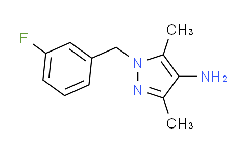 CAS No. 925650-30-2, 1-(3-fluorobenzyl)-3,5-dimethyl-1H-pyrazol-4-amine