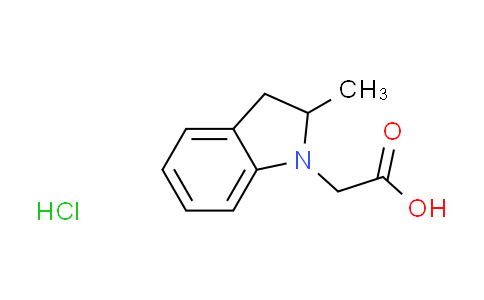 CAS No. 1332529-76-6, (2-methyl-2,3-dihydro-1H-indol-1-yl)acetic acid hydrochloride