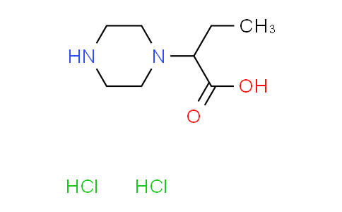 CAS No. 1051369-22-2, 2-(1-piperazinyl)butanoic acid dihydrochloride