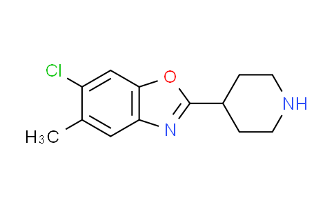CAS No. 1035840-69-7, 6-chloro-5-methyl-2-piperidin-4-yl-1,3-benzoxazole