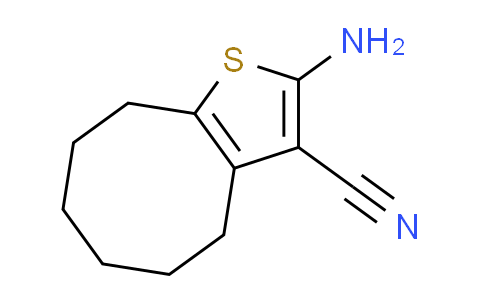CAS No. 40106-14-7, 2-amino-4,5,6,7,8,9-hexahydrocycloocta[b]thiophene-3-carbonitrile