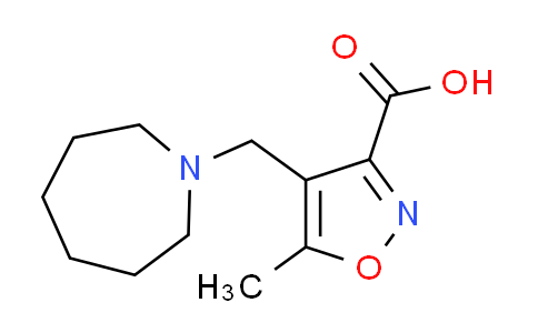 CAS No. 893750-11-3, 4-(azepan-1-ylmethyl)-5-methylisoxazole-3-carboxylic acid