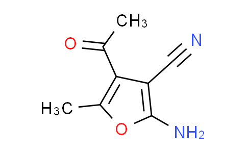 CAS No. 108129-35-7, 4-acetyl-2-amino-5-methyl-3-furonitrile