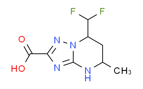CAS No. 664992-04-5, 7-(difluoromethyl)-5-methyl-4,5,6,7-tetrahydro[1,2,4]triazolo[1,5-a]pyrimidine-2-carboxylic acid