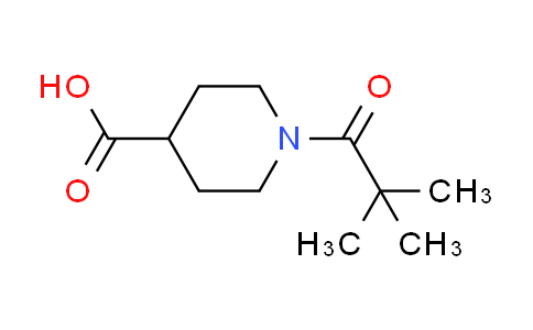 CAS No. 147958-90-5, 1-(2,2-dimethylpropanoyl)piperidine-4-carboxylic acid