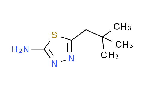 CAS No. 141187-32-8, 5-(2,2-dimethylpropyl)-1,3,4-thiadiazol-2-amine