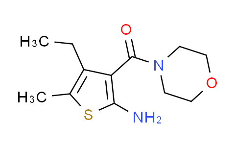 CAS No. 588714-52-7, 4-ethyl-5-methyl-3-(morpholin-4-ylcarbonyl)thiophen-2-amine