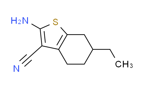 CAS No. 329222-96-0, 2-amino-6-ethyl-4,5,6,7-tetrahydro-1-benzothiophene-3-carbonitrile