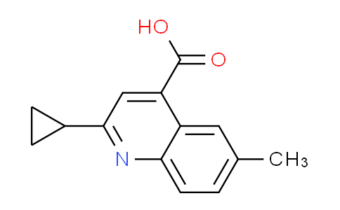 CAS No. 588681-43-0, 2-cyclopropyl-6-methylquinoline-4-carboxylic acid
