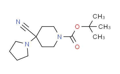 CAS No. 1119452-74-2, tert-butyl 4-cyano-4-pyrrolidin-1-ylpiperidine-1-carboxylate