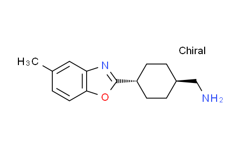 CAS No. 1217702-12-9, rac-1-[trans-4-(5-methyl-1,3-benzoxazol-2-yl)cyclohexyl]methanamine