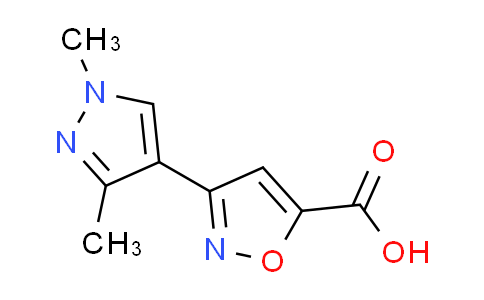 CAS No. 957484-20-7, 3-(1,3-dimethyl-1H-pyrazol-4-yl)isoxazole-5-carboxylic acid