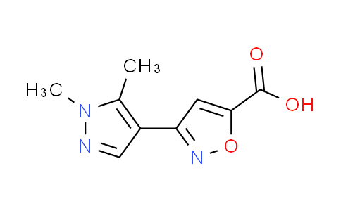 CAS No. 957484-18-3, 3-(1,5-dimethyl-1H-pyrazol-4-yl)isoxazole-5-carboxylic acid