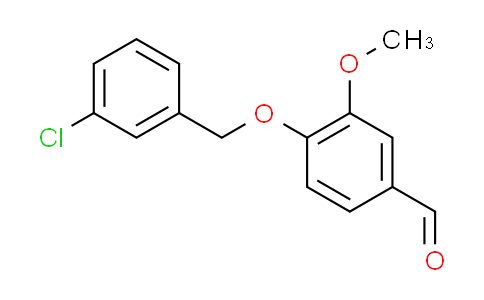 CAS No. 588678-16-4, 4-[(3-chlorobenzyl)oxy]-3-methoxybenzaldehyde