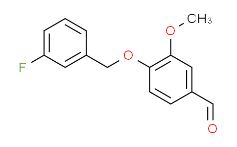 CAS No. 428473-74-9, 4-[(3-fluorobenzyl)oxy]-3-methoxybenzaldehyde