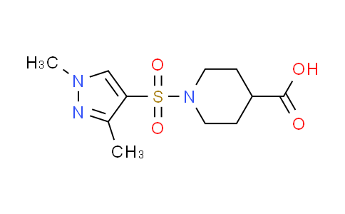 CAS No. 925145-54-6, 1-[(1,3-dimethyl-1H-pyrazol-4-yl)sulfonyl]piperidine-4-carboxylic acid
