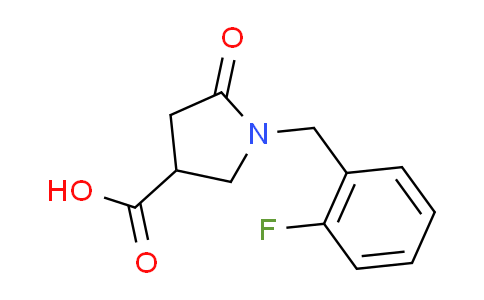 CAS No. 845546-24-9, 1-(2-fluorobenzyl)-5-oxopyrrolidine-3-carboxylic acid
