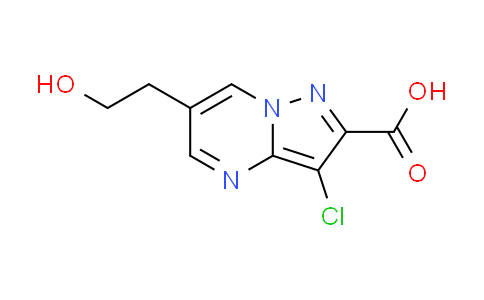 CAS No. 842974-84-9, 3-chloro-6-(2-hydroxyethyl)pyrazolo[1,5-a]pyrimidine-2-carboxylic acid