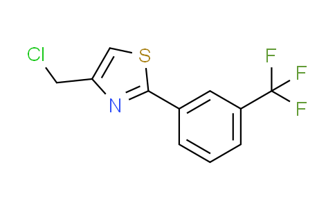 CAS No. 886629-31-8, 4-(chloromethyl)-2-[3-(trifluoromethyl)phenyl]-1,3-thiazole