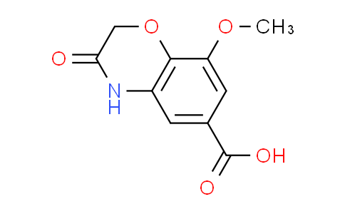 CAS No. 5446-56-0, 8-methoxy-3-oxo-3,4-dihydro-2H-1,4-benzoxazine-6-carboxylic acid