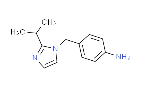 CAS No. 893766-33-1, 4-[(2-isopropyl-1H-imidazol-1-yl)methyl]aniline