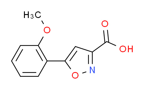CAS No. 668971-16-2, 5-(2-methoxyphenyl)isoxazole-3-carboxylic acid