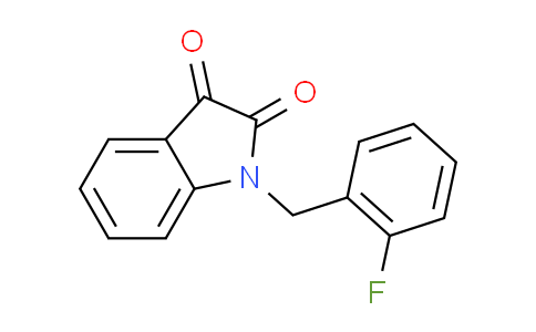 CAS No. 346640-52-6, 1-(2-fluorobenzyl)-1H-indole-2,3-dione