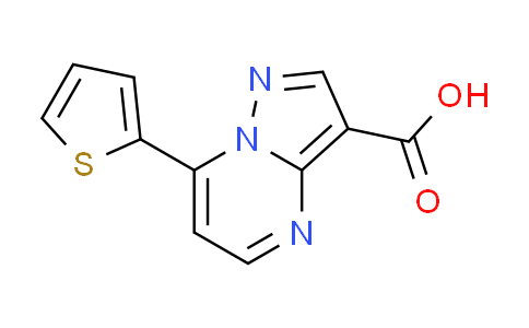 CAS No. 676247-93-1, 7-(2-thienyl)pyrazolo[1,5-a]pyrimidine-3-carboxylic acid