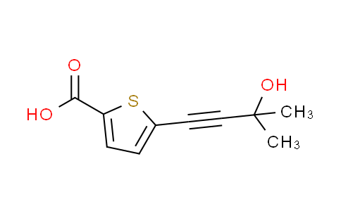 CAS No. 886505-51-7, 5-(3-hydroxy-3-methylbut-1-yn-1-yl)thiophene-2-carboxylic acid