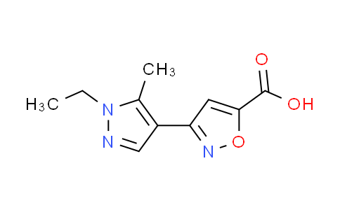 CAS No. 957487-33-1, 3-(1-ethyl-5-methyl-1H-pyrazol-4-yl)isoxazole-5-carboxylic acid